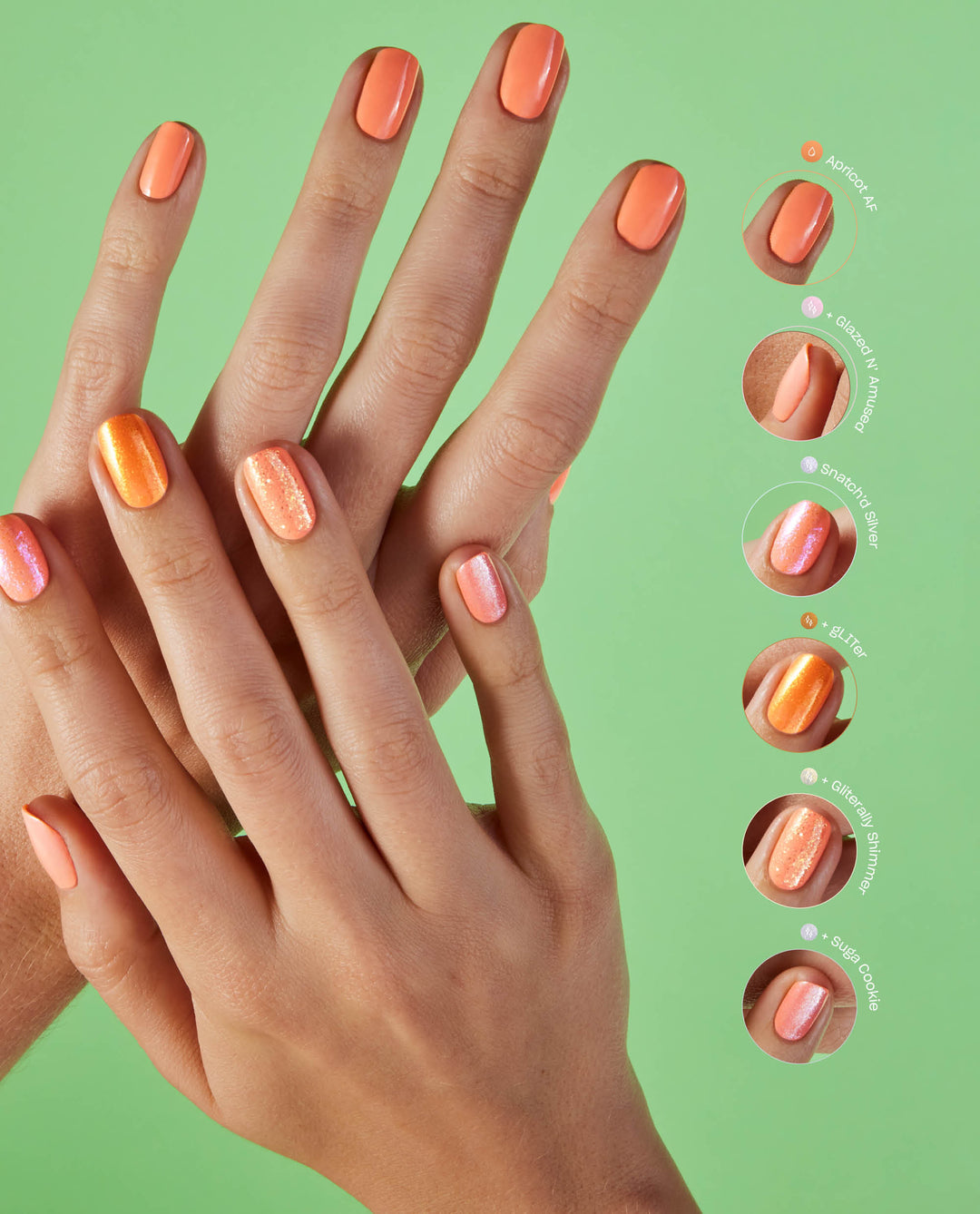 Opi trio - apricot af s014 - nail trio