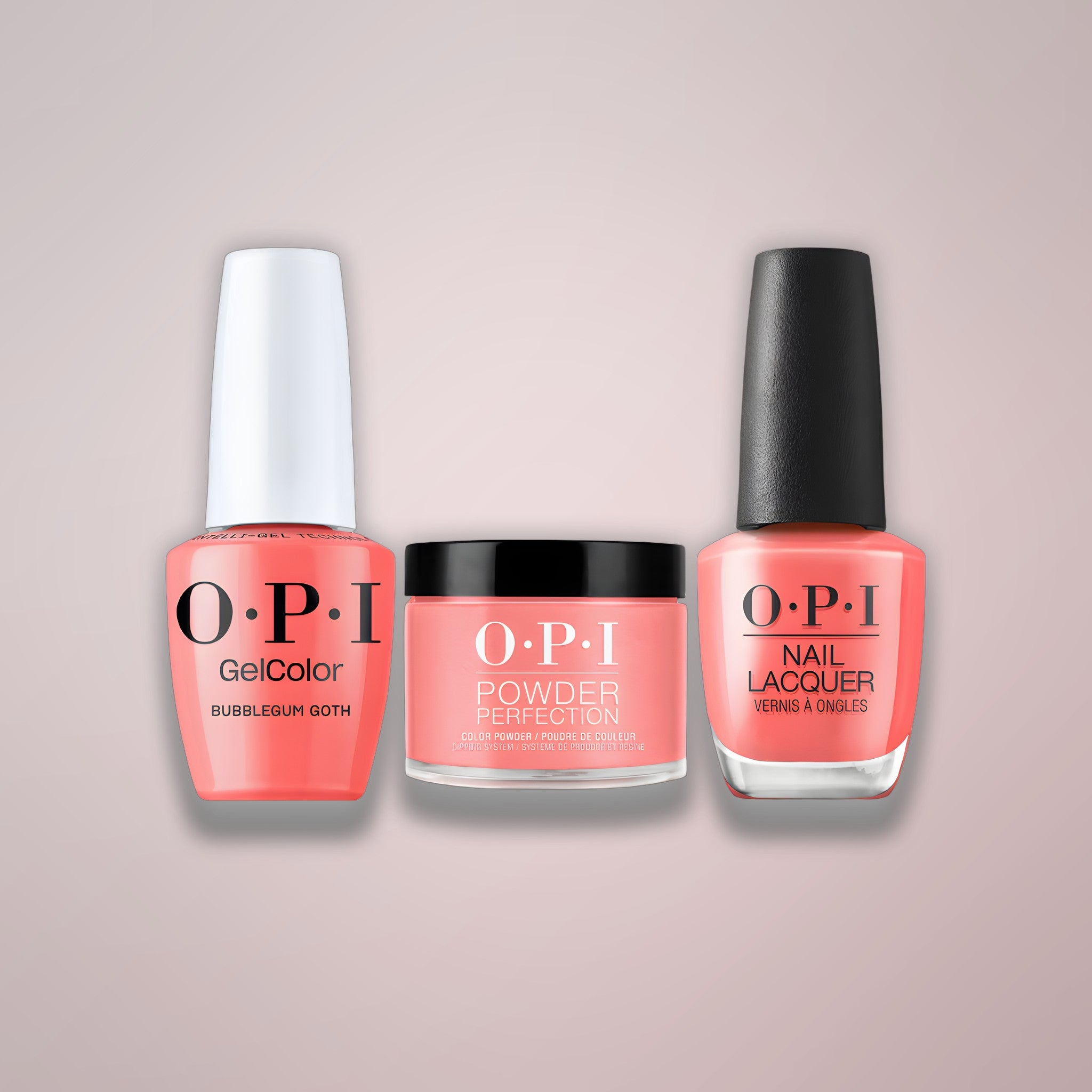OPI Trio - Bubblegum Goth F030