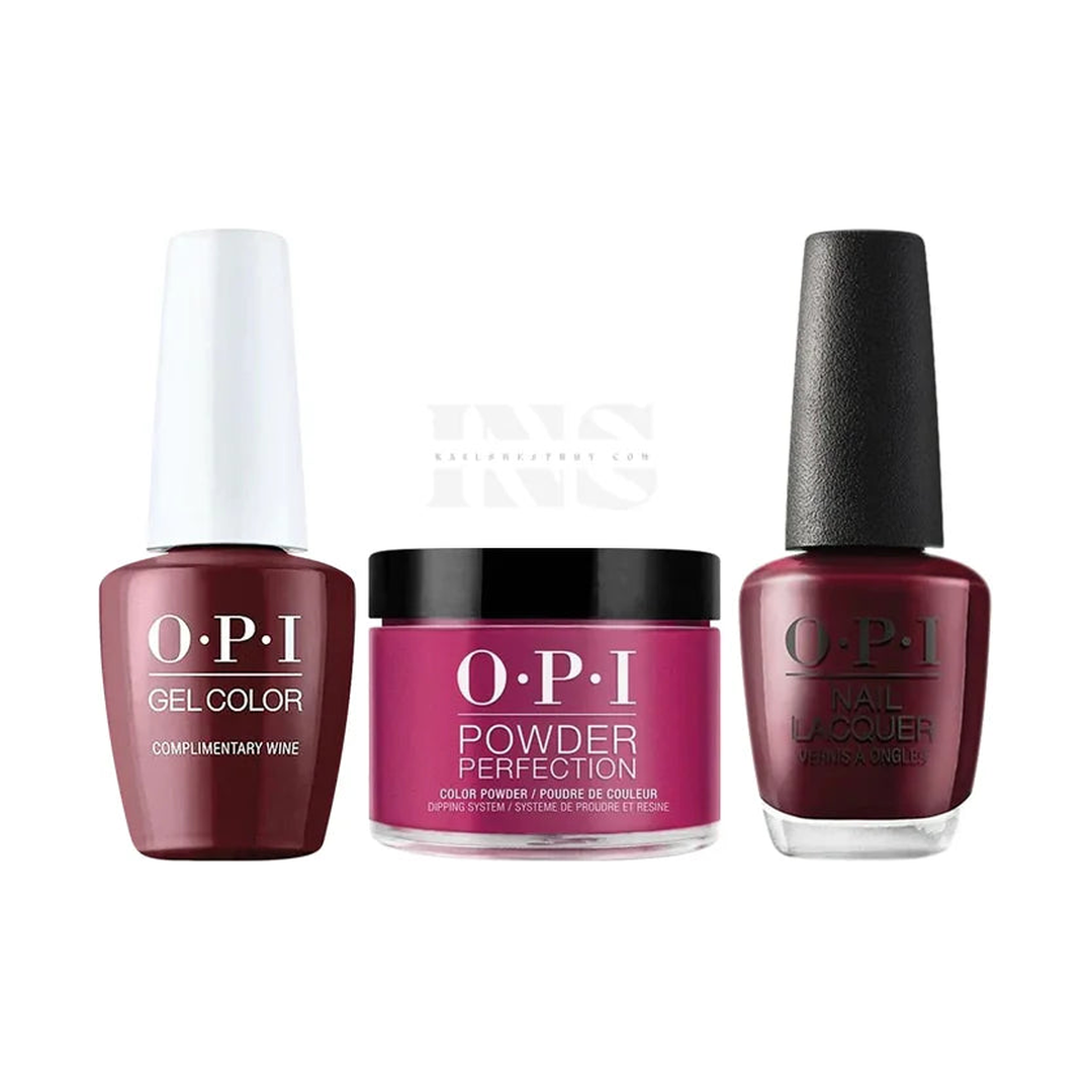 OPI Trio - Complimentary Wine DP MI12 - Trio