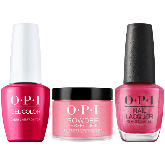 Opi trio - cyber cherry on top f014 - nail polishes