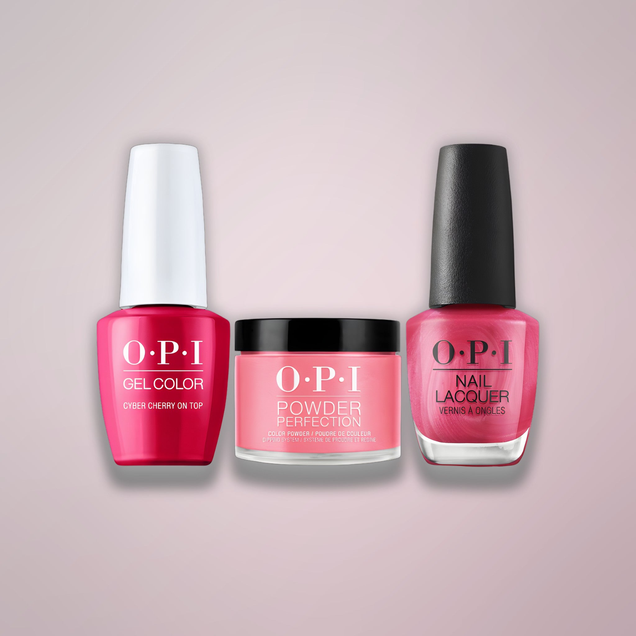OPI Trio - Cyber Cherry On Top F014