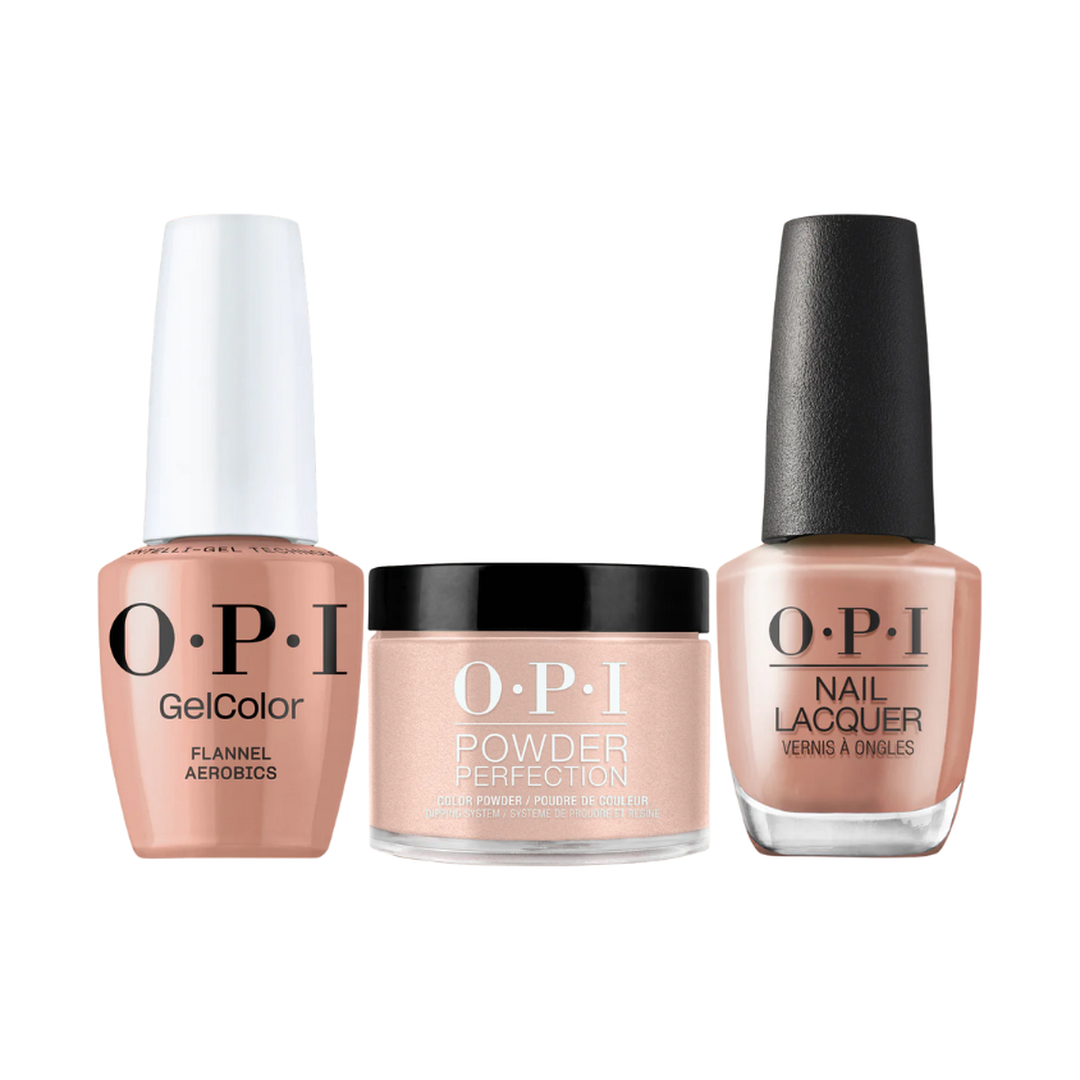 Opi trio - flannel aerobics f027 - nail polishes