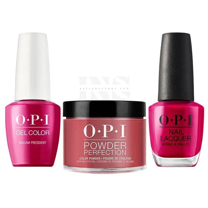 OPI Trio - Madam President W62 - Nail Trio