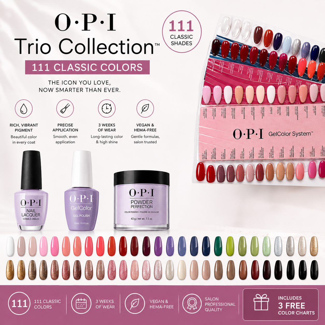 OPI Trio Collection - 111 Classic Colors (W2)
