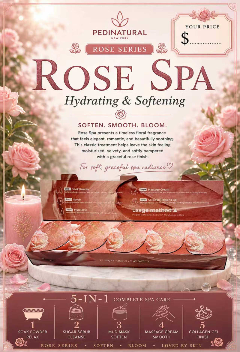 PEDINATURAL Rose Spa 5-IN-1 Pod Kit