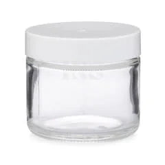 Plastic Jar White w/Lid PB50 2 oz - Nail Art Accessory