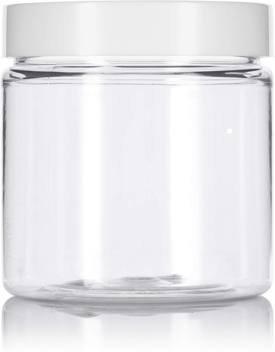 Plastic jar with lid 4 oz