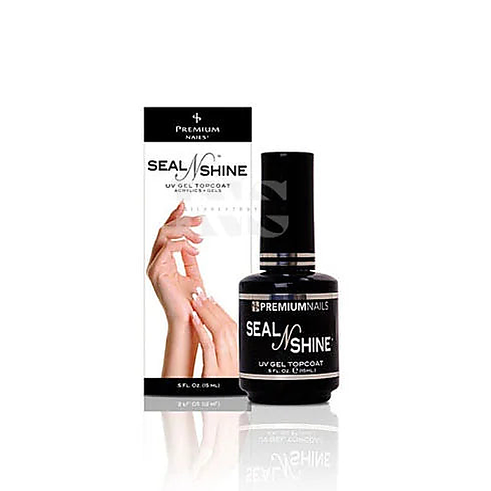 PREMIUM Seal-N-Shine UV Gel Top Coat for Acrylic 0.5 oz
