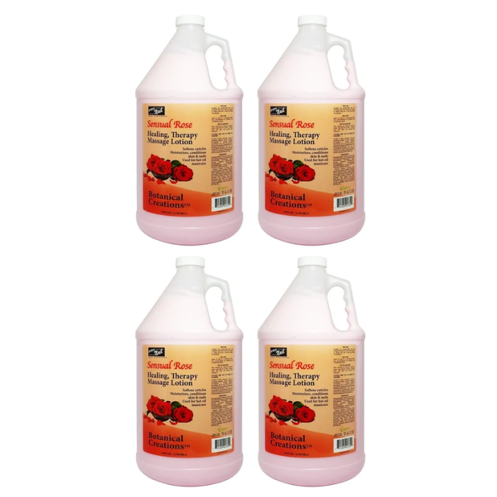 PRO NAIL Massage Lotion Sensual Rose Gallon 4/Box