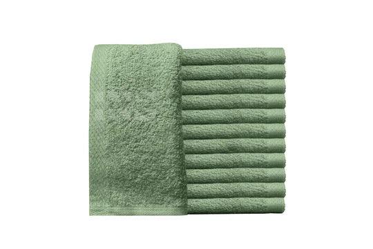 Protex towel 13x13 12 pcs - jade green - towel