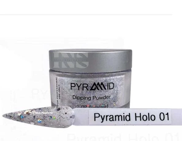 PYRAMID Dip Powder - CHROME HOLO 01 - Dip Powder