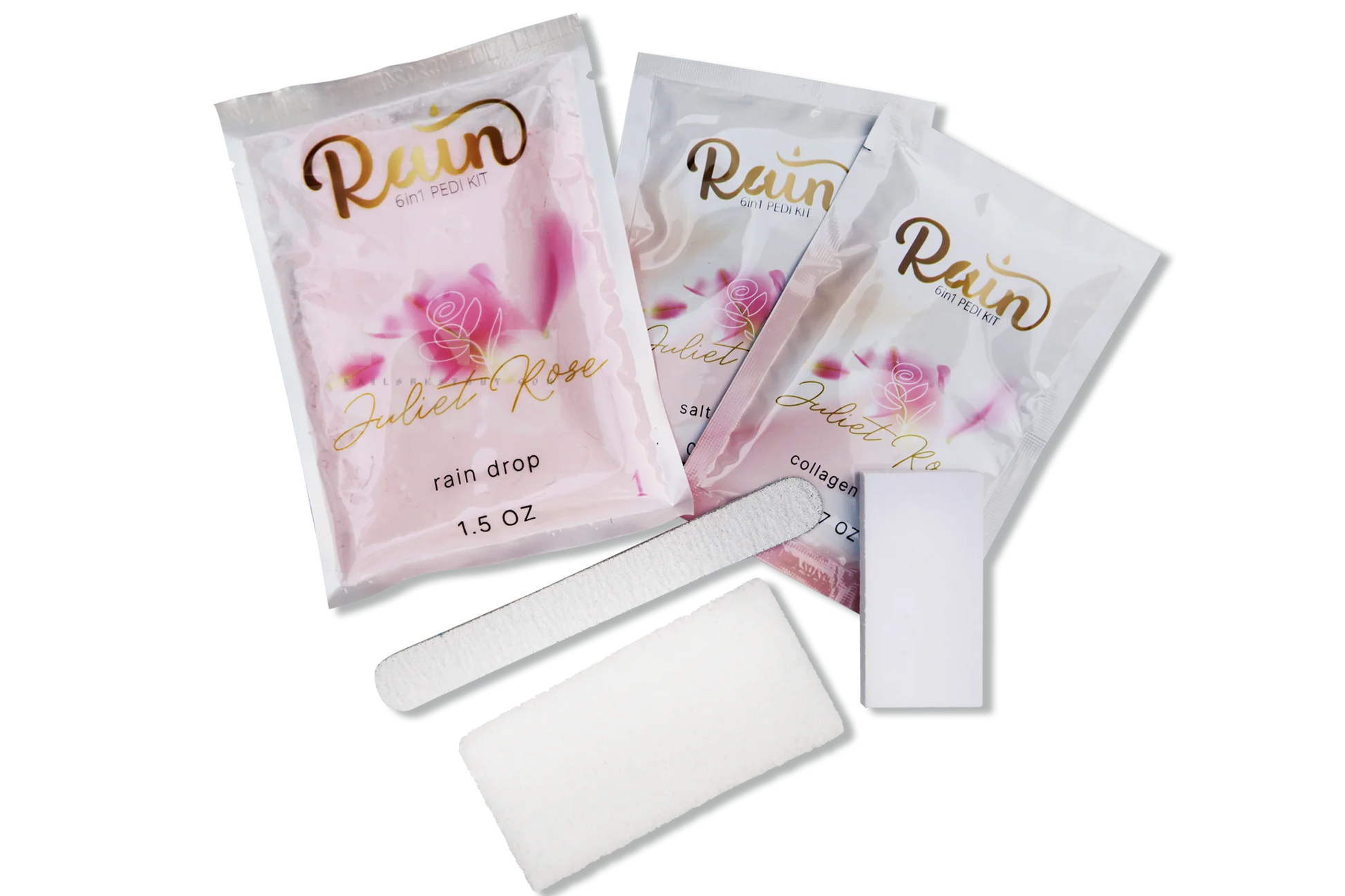 RAIN 6 Step Juliet Rose 120/Box - Pedi Kit