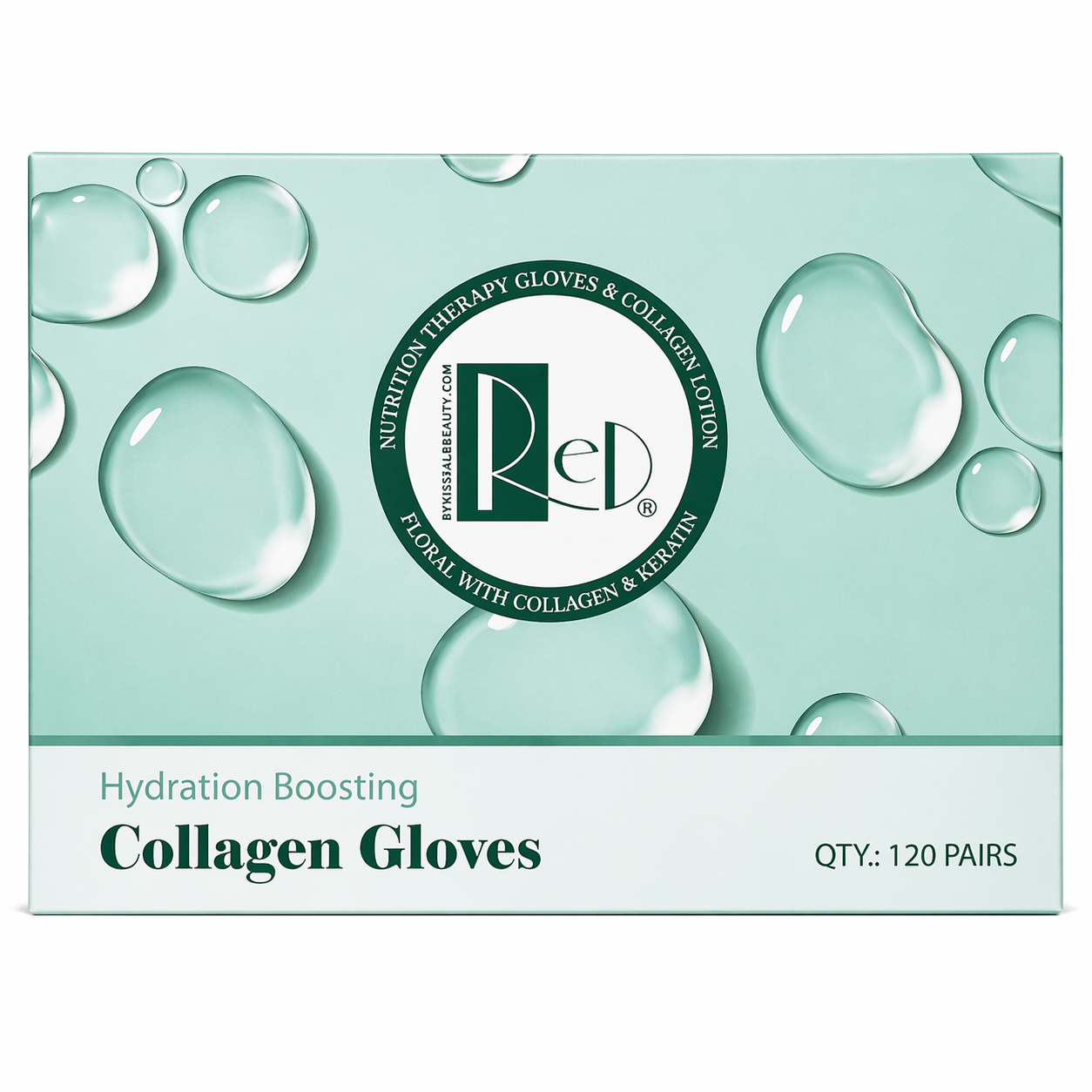 Red collagen mask gloves - 120/box