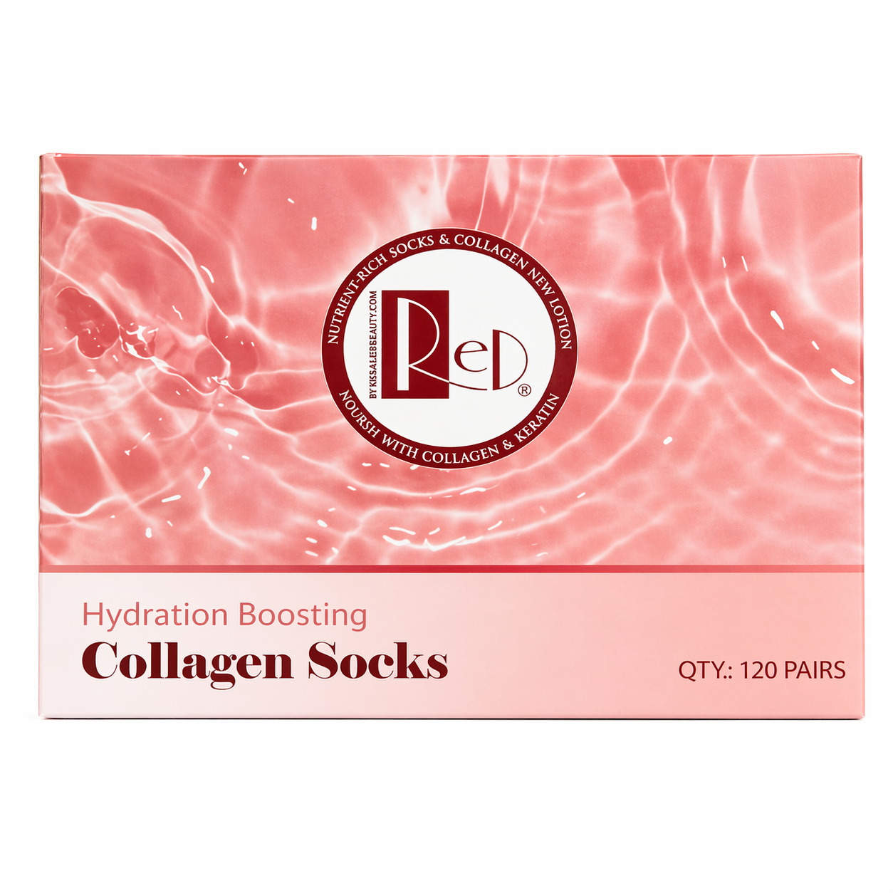 Red collagen mask socks - 120/box
