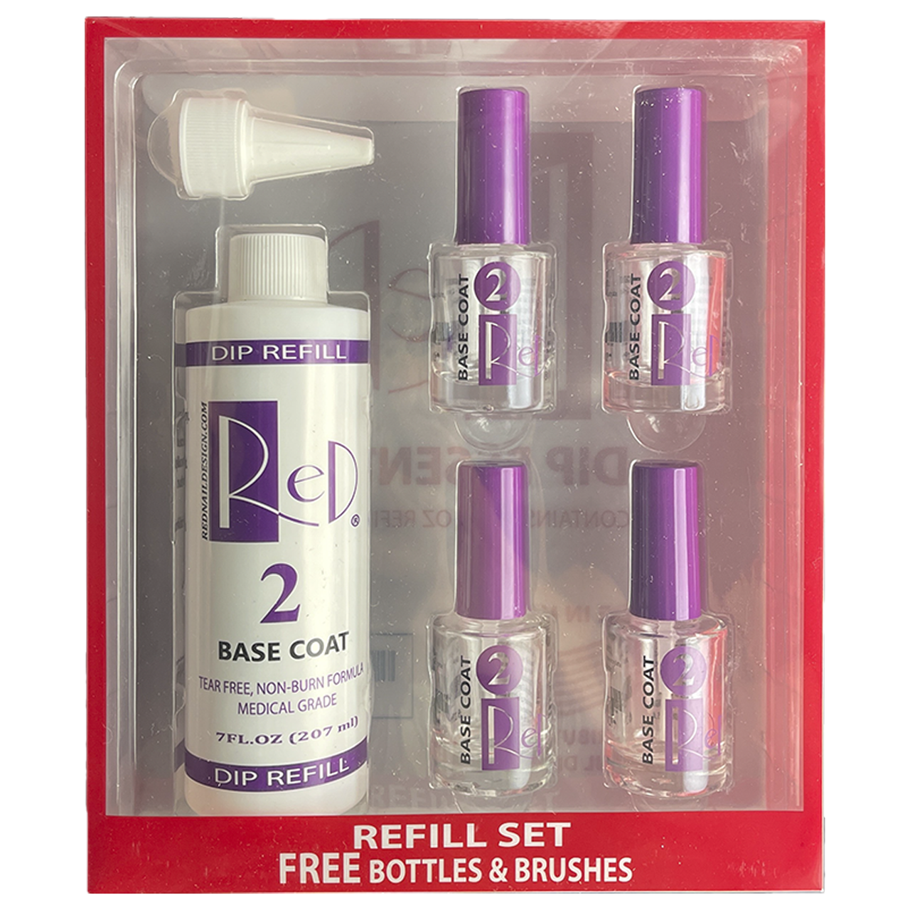 Red essential - dip gel base step 2 - refill - gel base