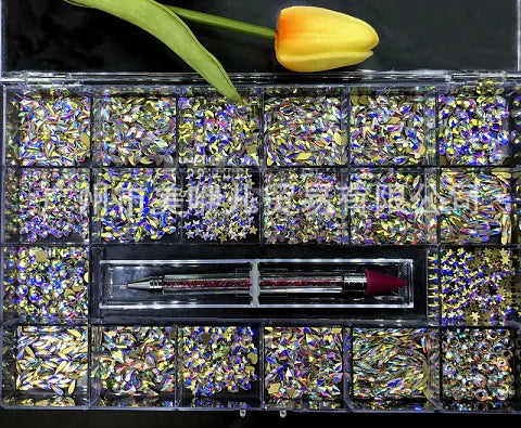 Rhinestone Kit 1000 pcs w/ Wax Pen - Rhinestone