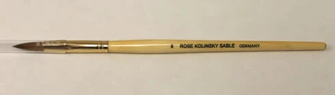 Rose Kolinsky Nail Brush #8 - Nail Art Brush