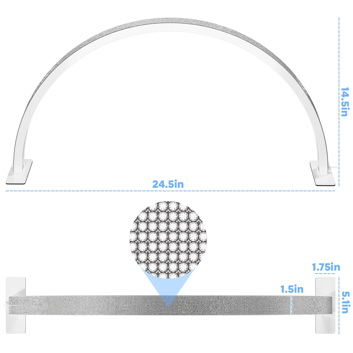 Sen pro half moon light for nail desk - spa treatment