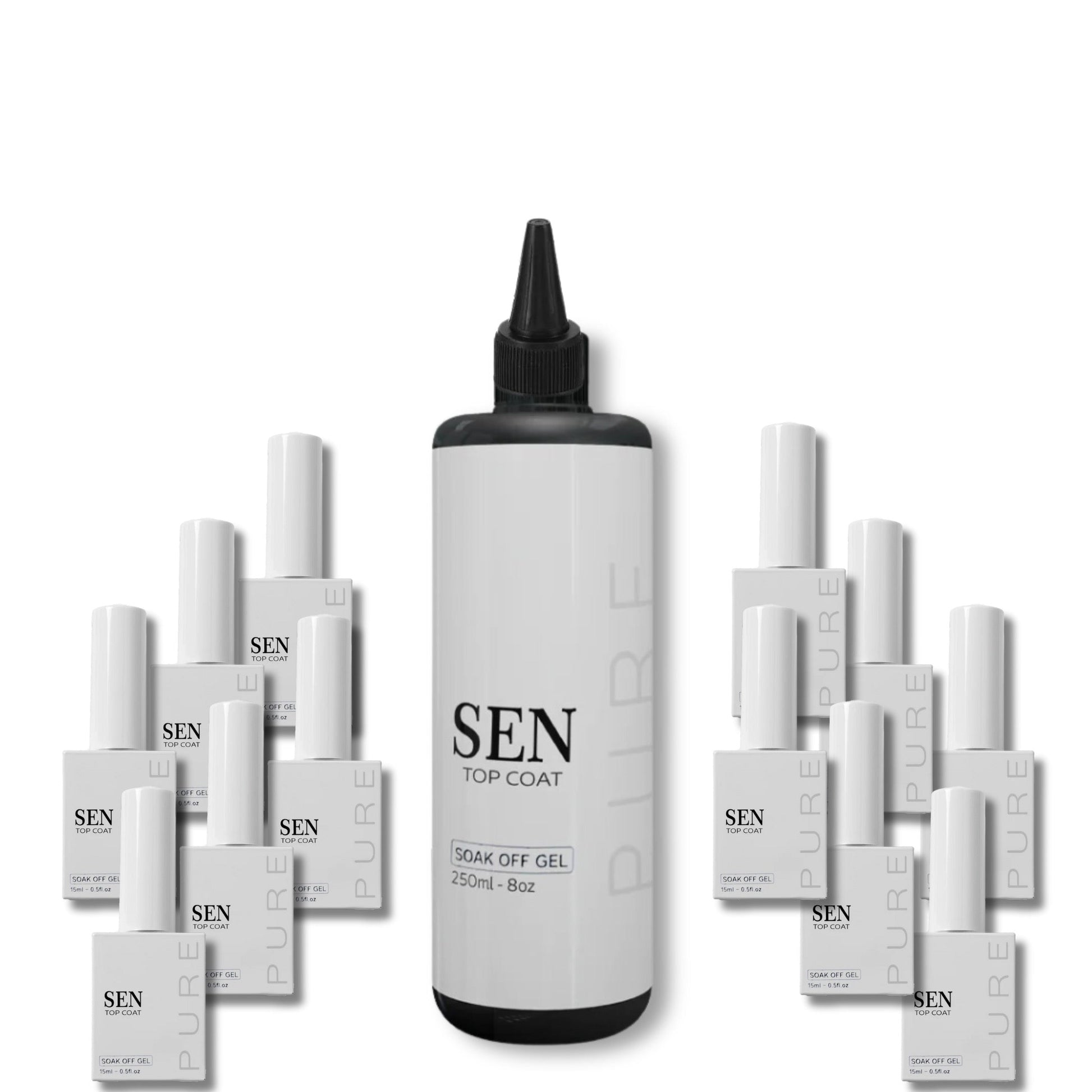 Sen pure top coat 8 oz - top coat