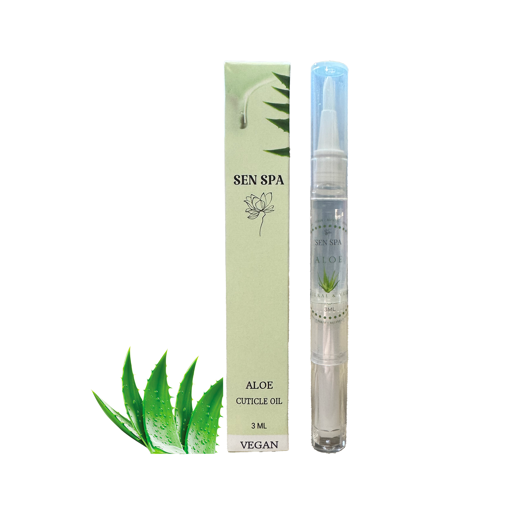 Sen spa cuticle oil pen - buy 1 get 1 - aloe - cuticle oil