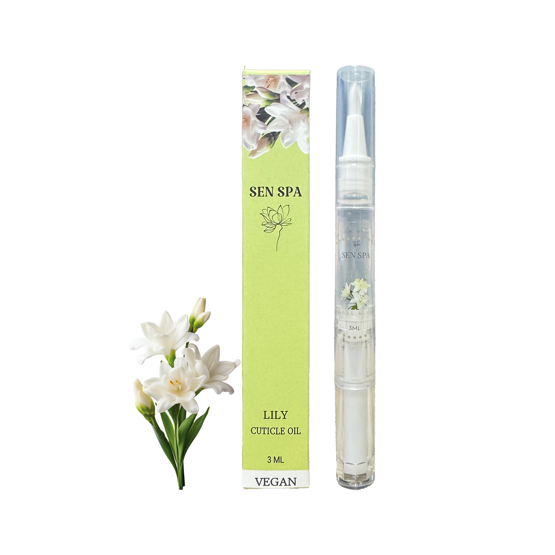 Sen spa cuticle oil pen - buy 1 get 1 - lily - cuticle oil