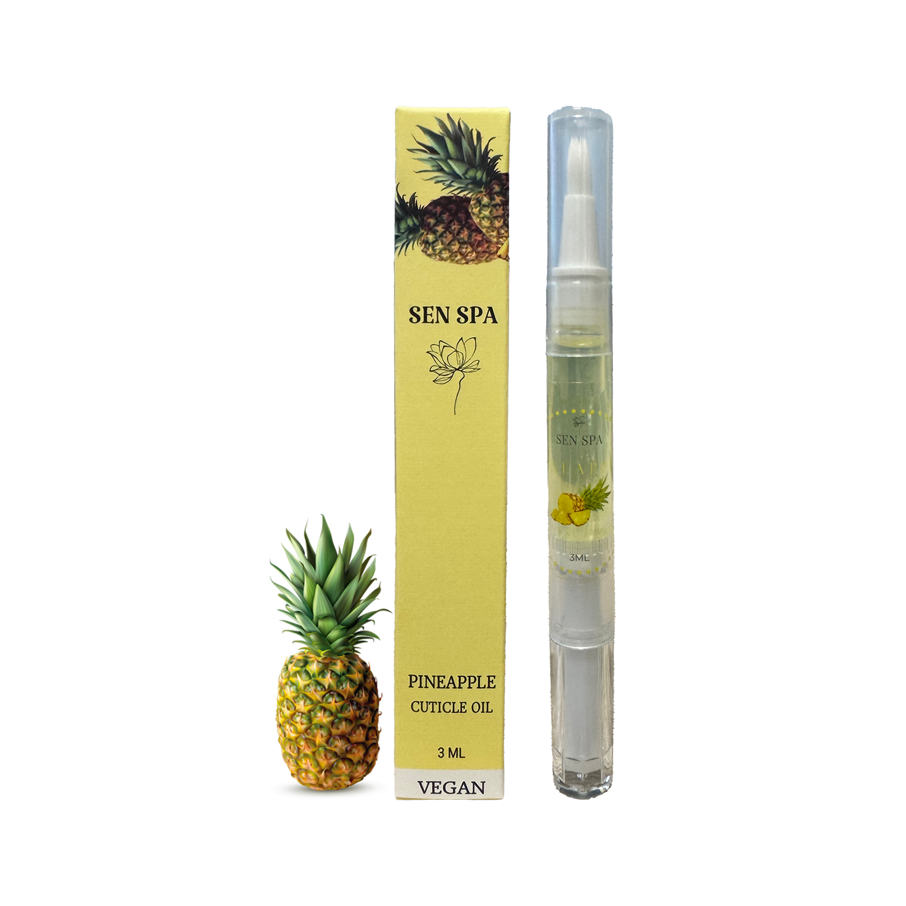 Sen spa cuticle oil pen - buy 1 get 1 - pineapple - cuticle