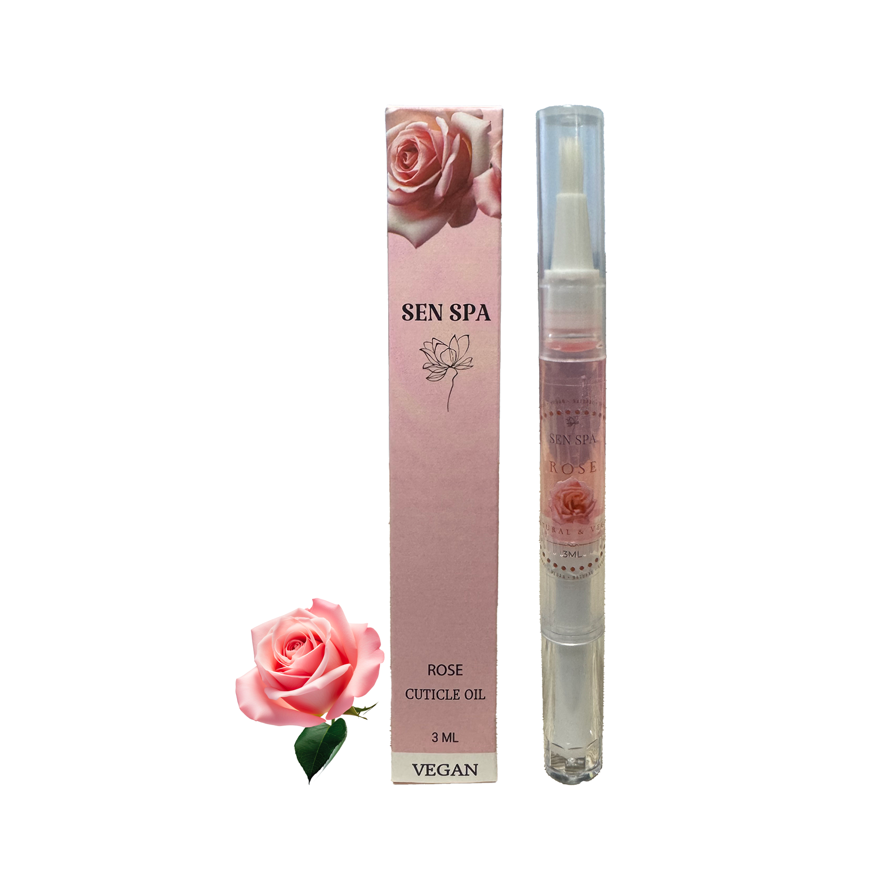 Sen spa cuticle oil pen - buy 1 get 1 - rose - cuticle oil