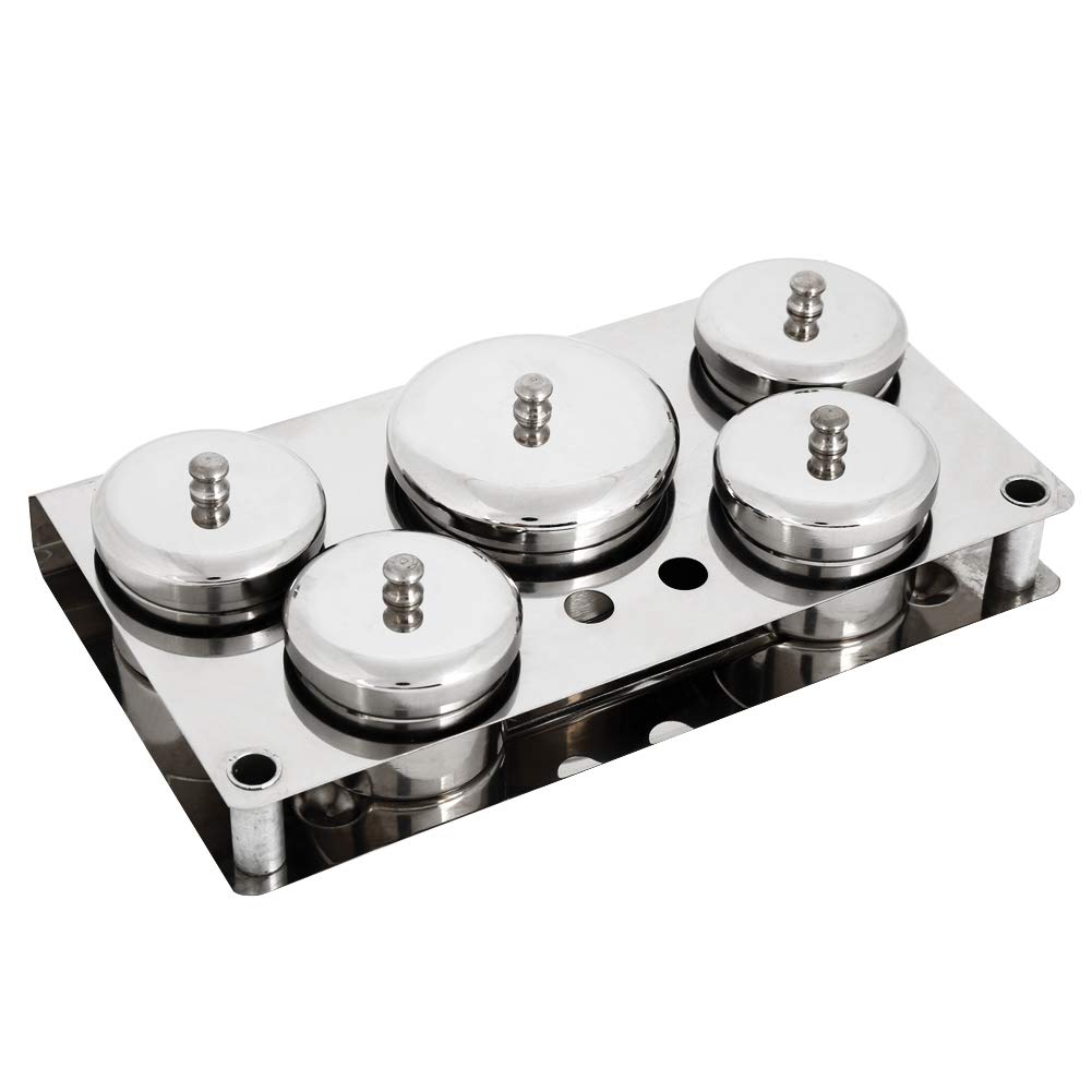 Sen spa stainless steel liquid cup set 5 in 1 - spa
