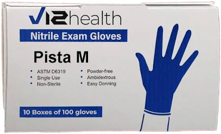 V12 Nitrile Exam Gloves Medium