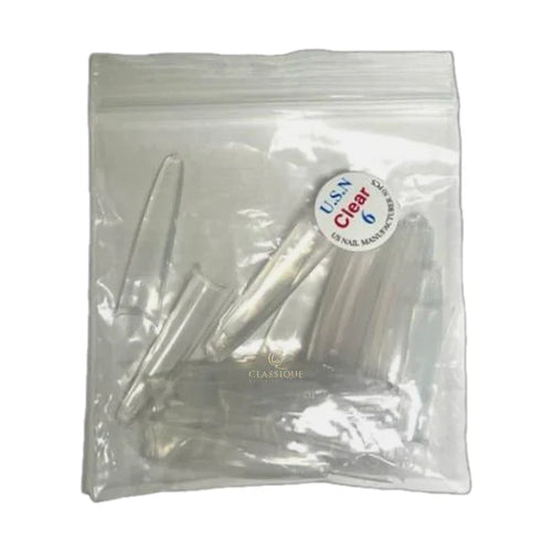 #06 USN Tips Coffin - Clear 10/pack