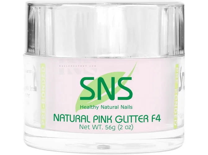 SNS Natural Pink Glitter F4 2 oz - Nail Tools