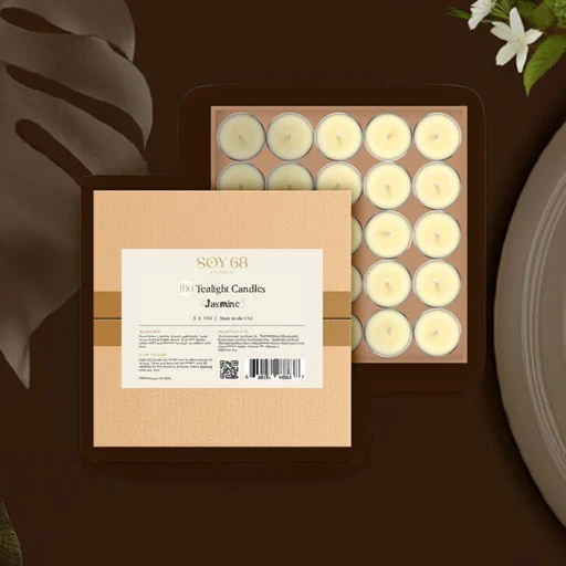 Soy 68 candle moisturizer tealight candle 0.5 oz 100/case