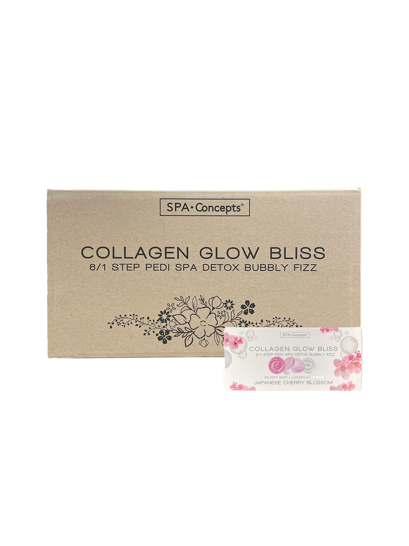 Spa concept collagen bubbly fizz 6 in 1 - cherry blossom