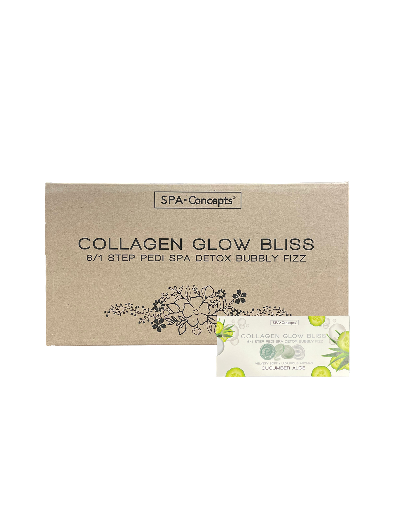Spa concept collagen bubbly fizz 6 in 1 - cucumber aloe