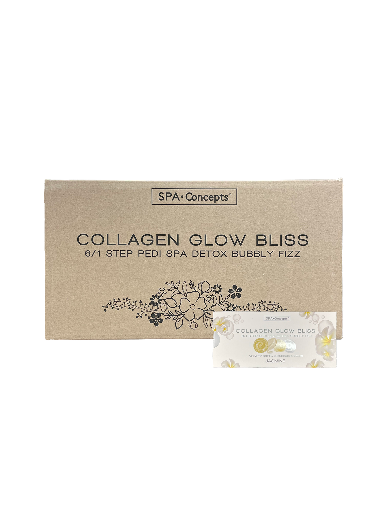 Spa concept collagen bubbly fizz 6 in 1 - jasmine 48/box