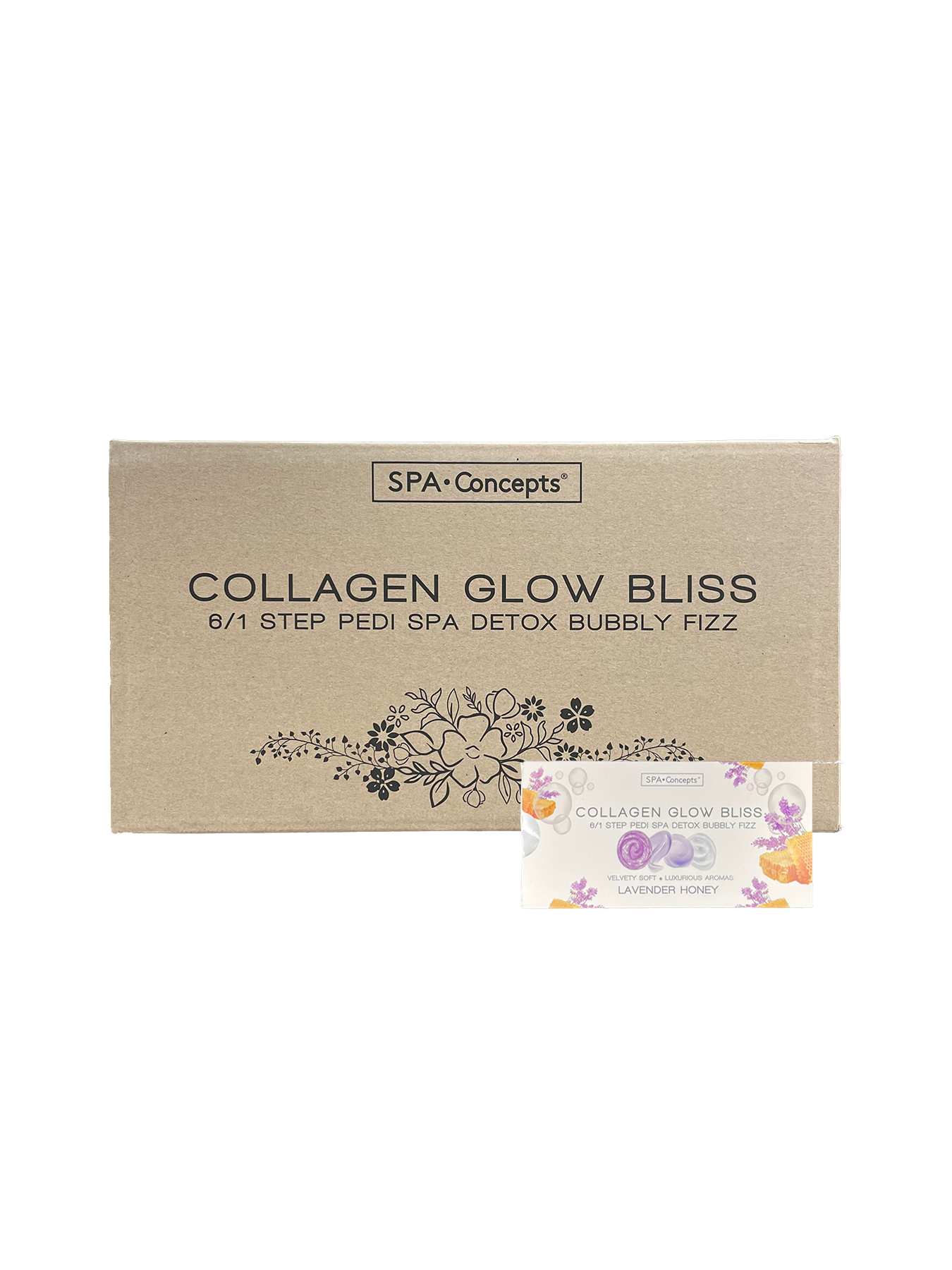 Spa concept collagen bubbly fizz 6 in 1 - lavender honey