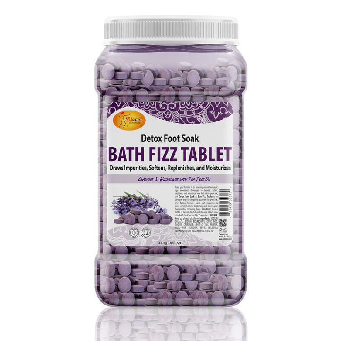 Spa redi bath fizz tablets lavender gallon 4/box - spa