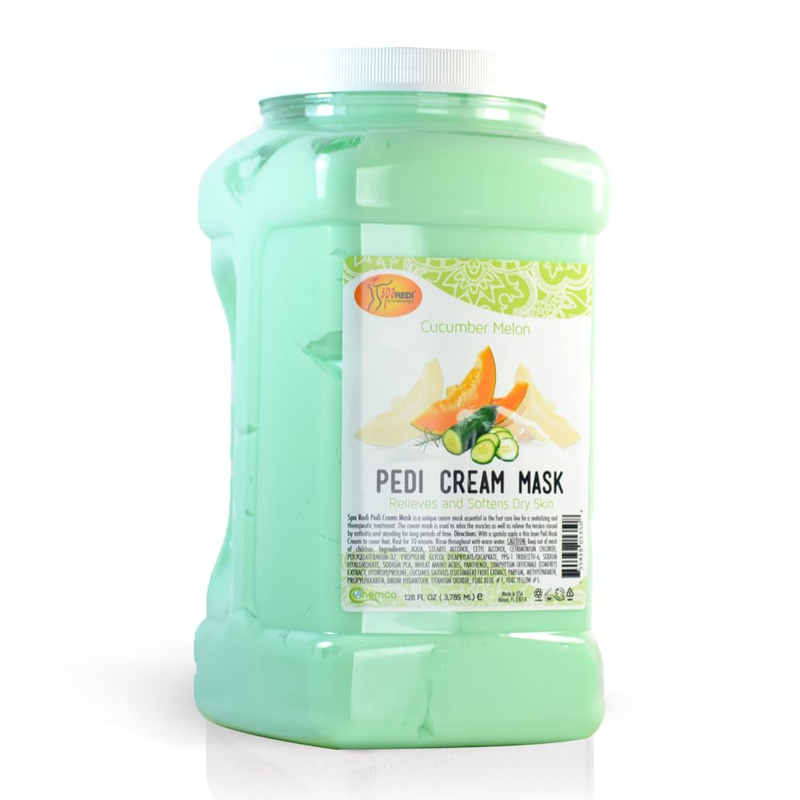 Spa redi cream mask cucumber melon gallon 4/box - spa