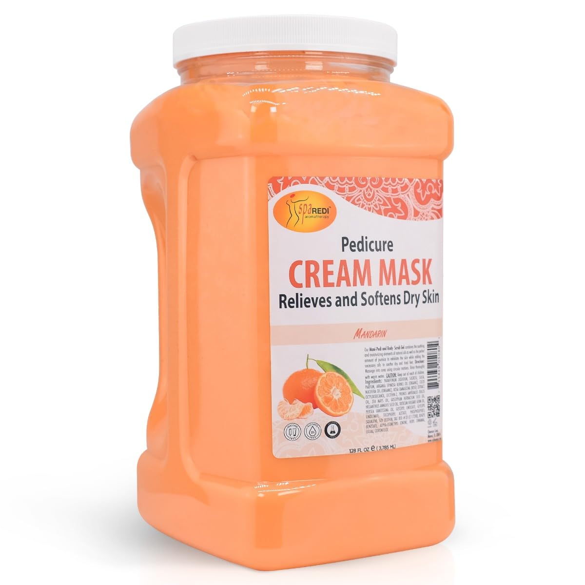Spa redi cream mask mandarin gallon 4/box - skin care