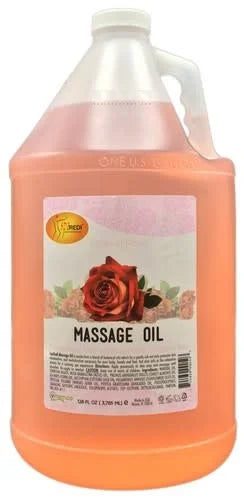 SPA REDI Massage Oil Rose Gallon 4/Box - Spa Treatment