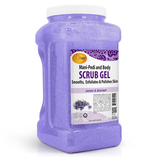 Spa redi scrub gel lavender & wildflower gallon 4/box