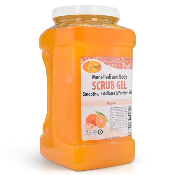 Spa redi scrub gel mandarin gallon 4/box - skin care