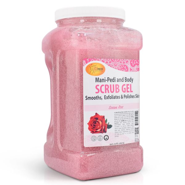 Spa redi scrub gel sensual rose gallon 4/box - skin care