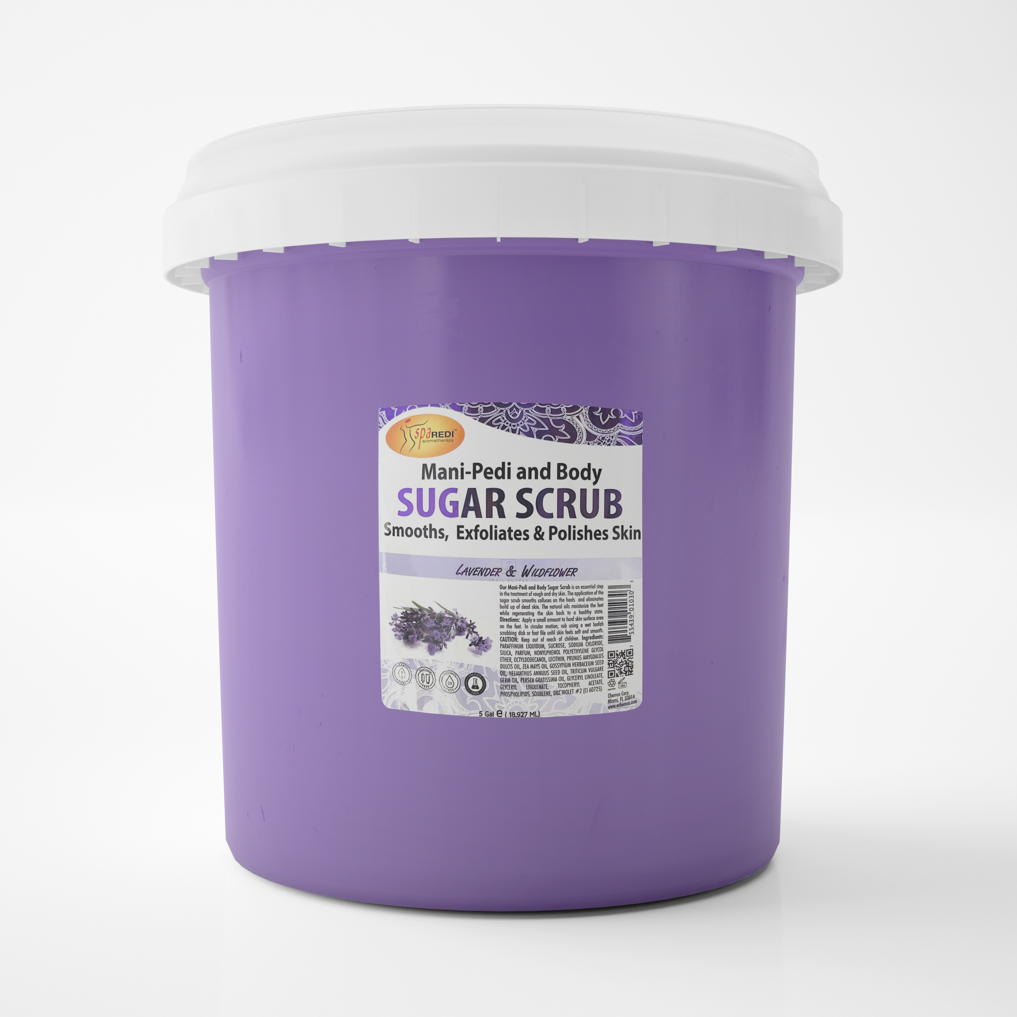 Spa redi sugar scrub lavender & wildflower bucket - spa