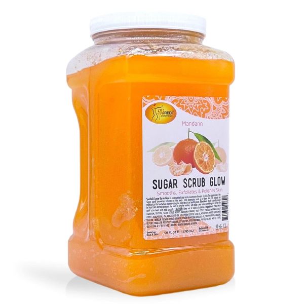 Spa redi sugar scrub mandarin gallon 4/box - skin care