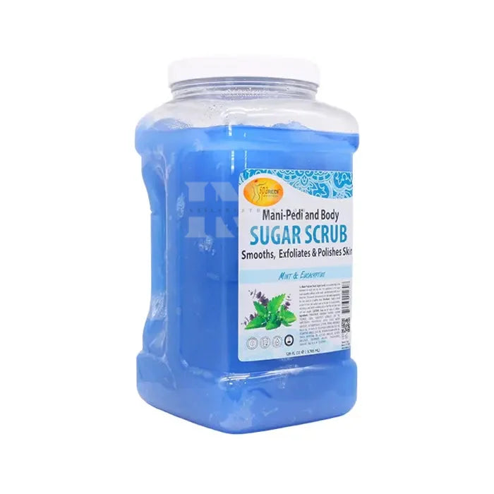 Spa redi sugar scrub mint & eucalyptus gallon 4/box - skin