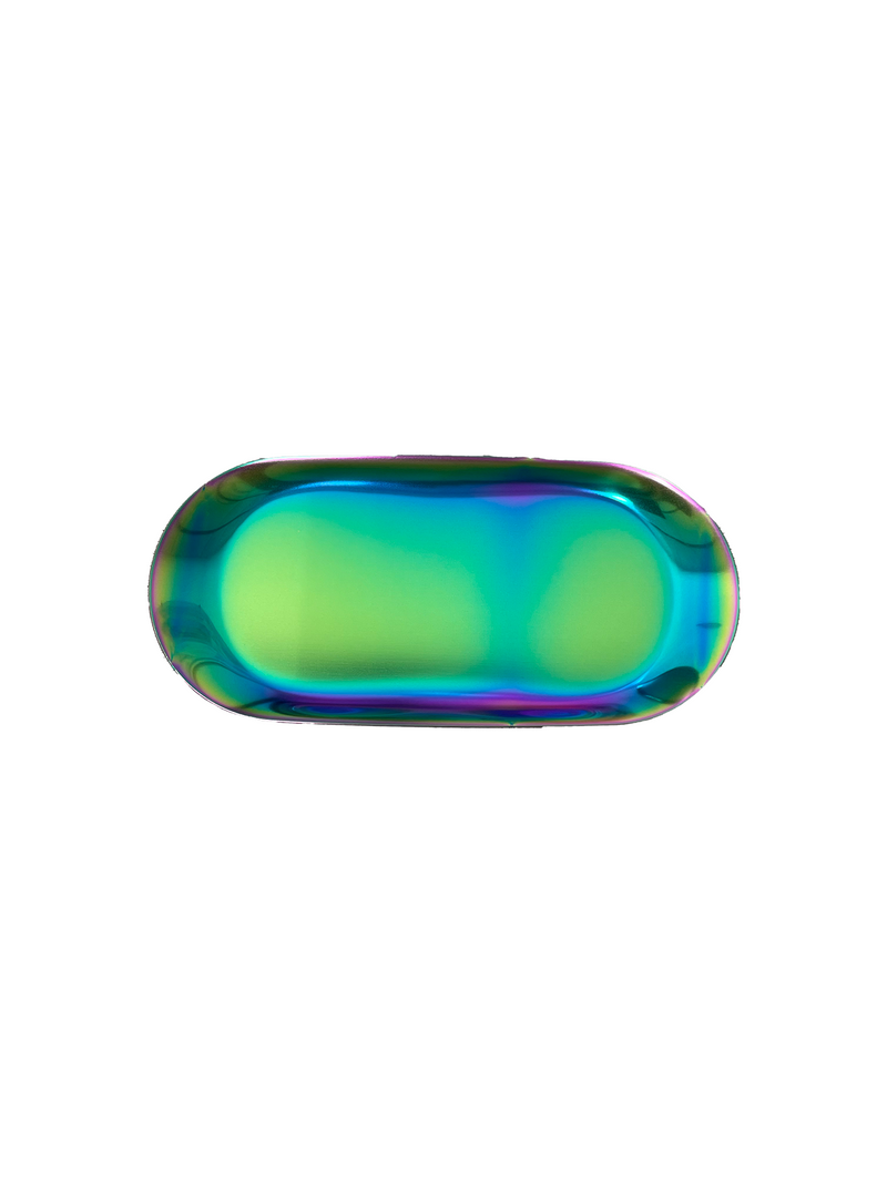 Stainless steel salon utility tray - rainbow - accessories