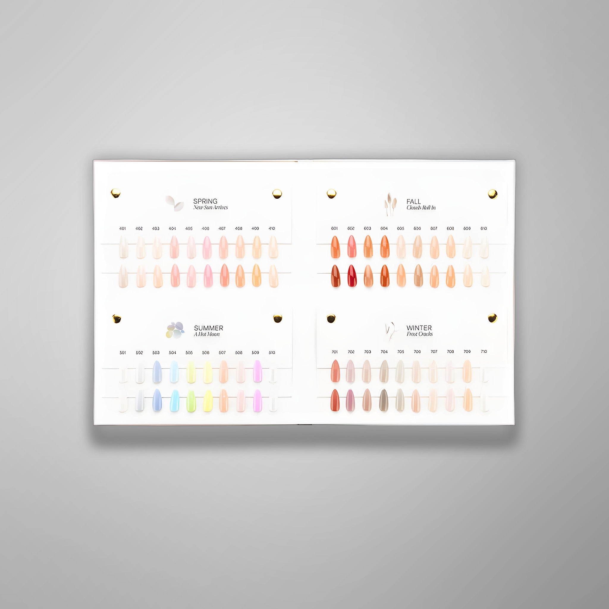 APRES Swatch Book: Light & Shadow 40 Sheer Gel Couleur Collection