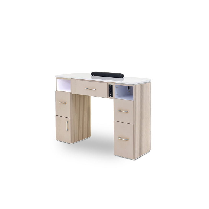 T-spa laucetta single table - beige - furniture