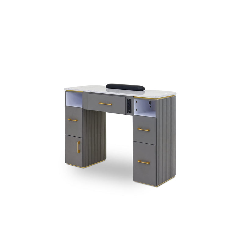 T-spa laucetta single table - silver - furniture